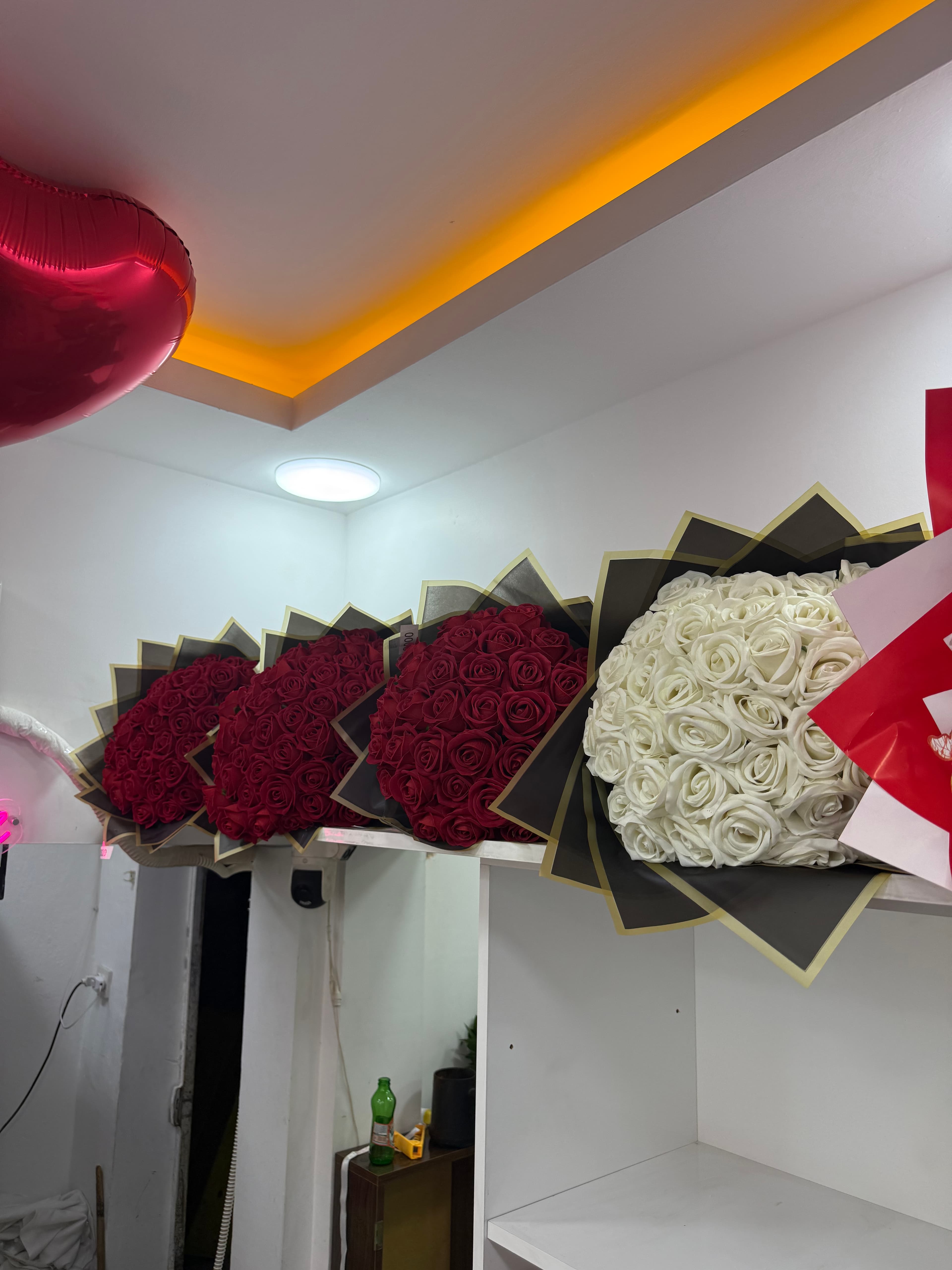 YAPAY GÜL BUKETLERİ 40LI (KIRMIZI-BEYAZ-PEMBE-SARI) 4